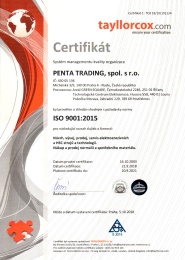 ISO 9001 : 2015 CZ
